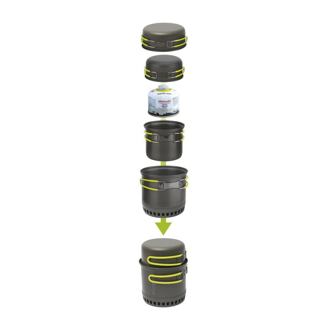 Pinguing Double Alu Set Vase Camping 2 Persoane