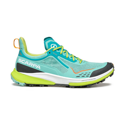 Scarpa Golden Gate Kima RT Blue/Turquoise/Sunny Pantofi Alergare Montana Femei