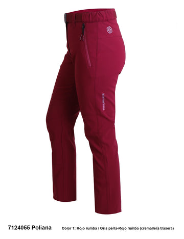 Pantaloni femei Sphere Pro Poliana 3 sezoane rojo/gris