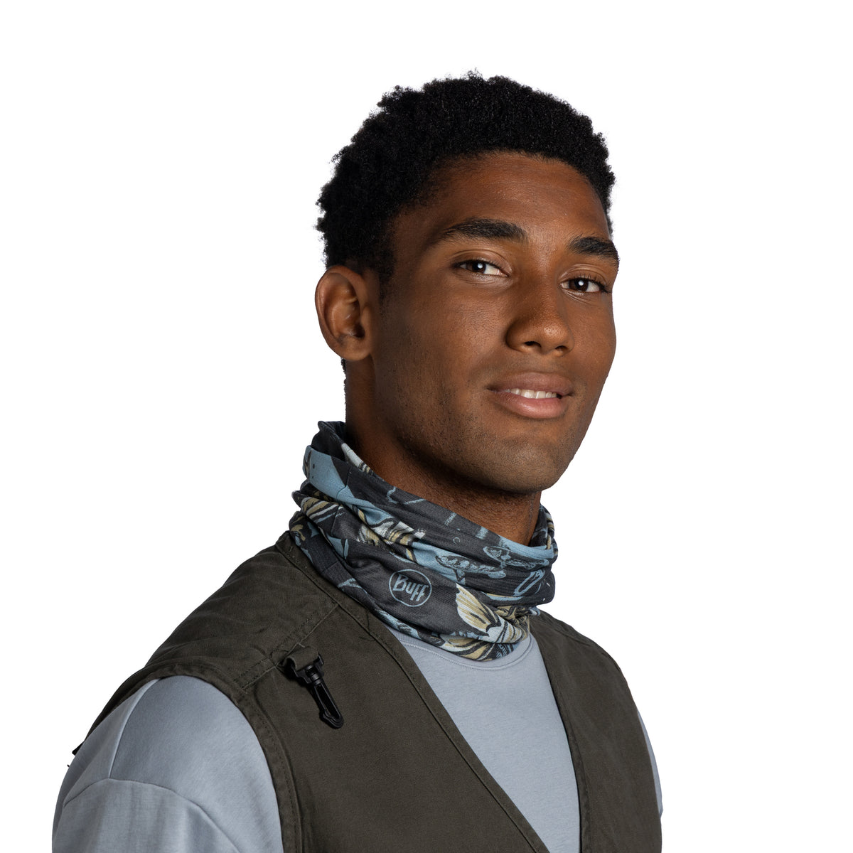 Bandana BUFF Coolnet UV WALLEYE DUSTY BLUE