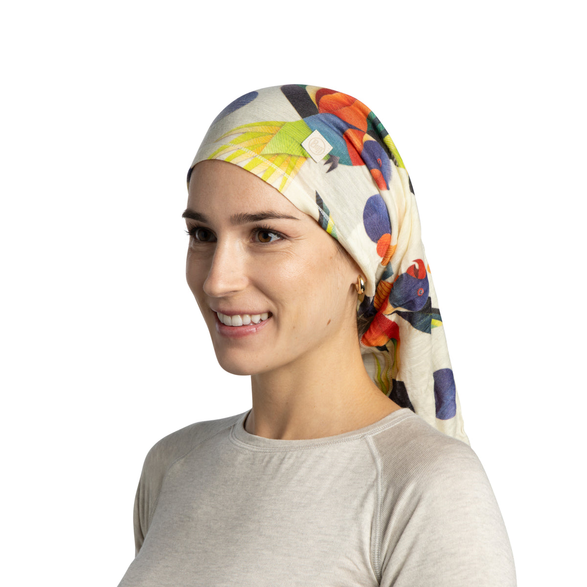 Bandana BUFF Light Weight merino wool prints MARECK CLOUD