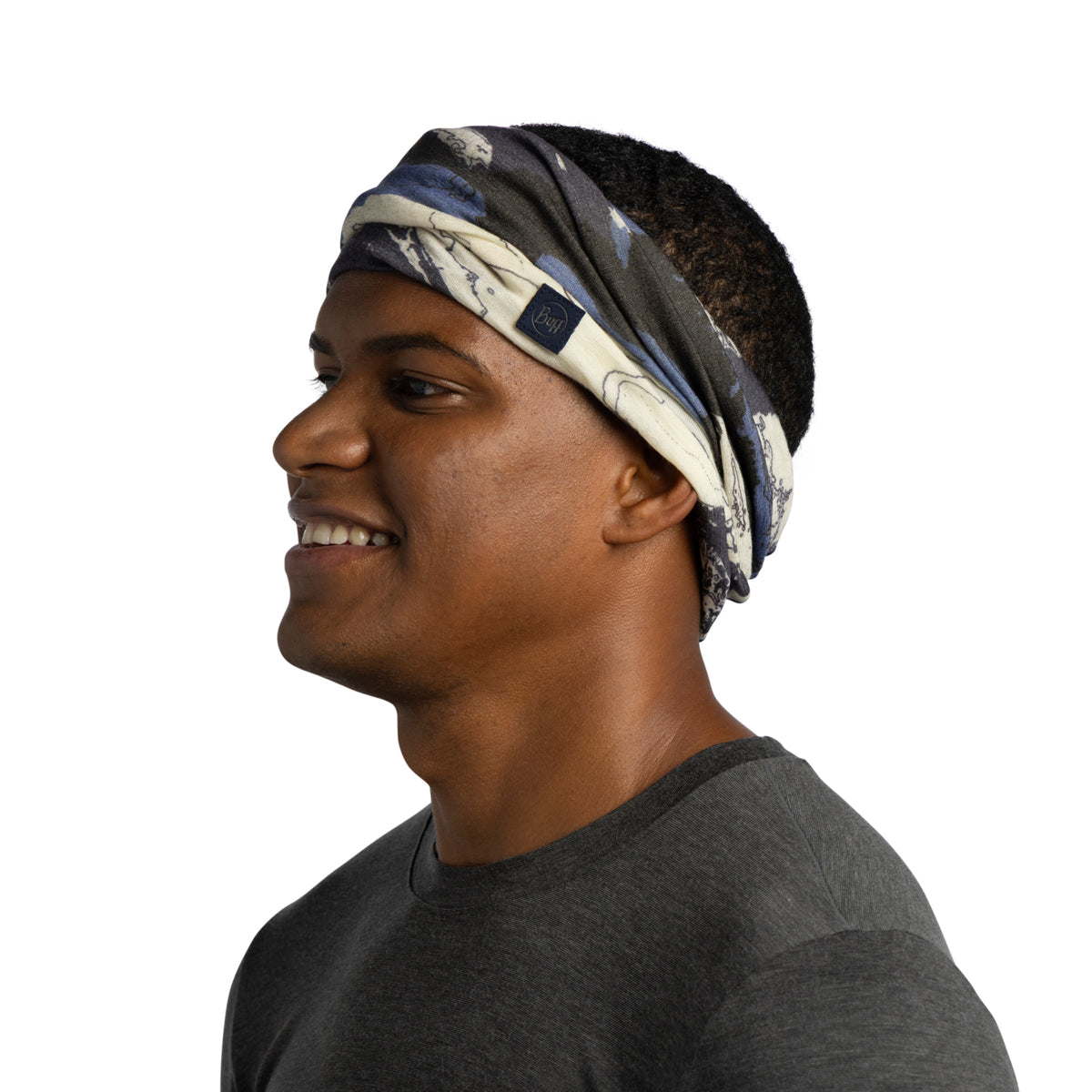 Bandana BUFF Light Weight merino wool prints ESYR BLUE