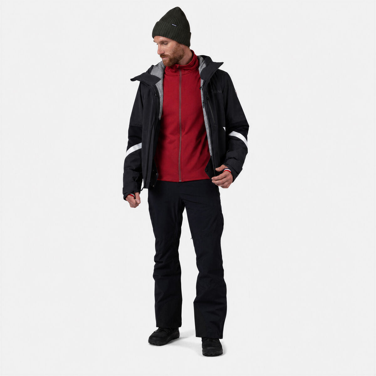 Bluza barbati Rossignol Mid Layer Stretch Sports red