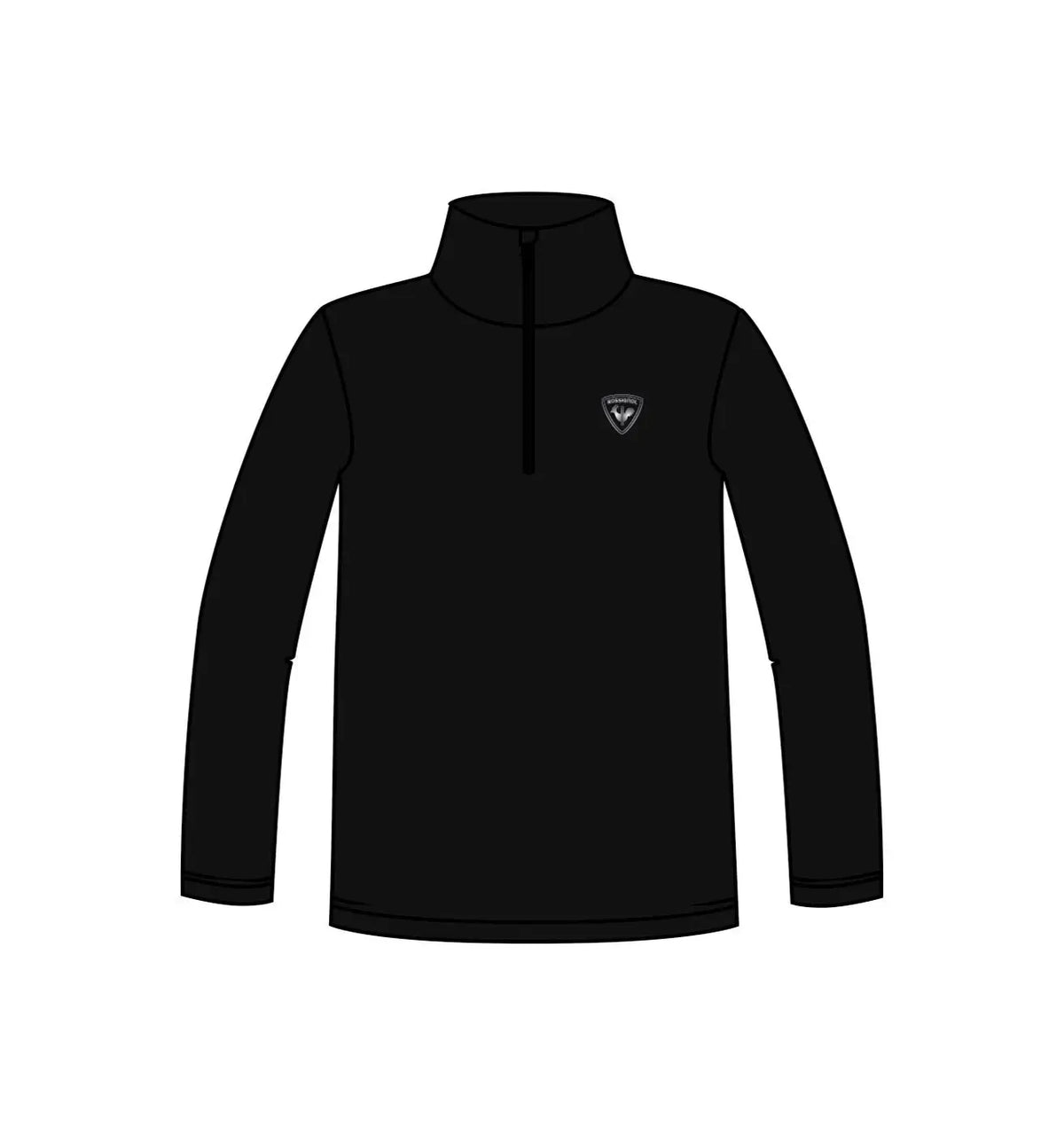 Bluza copii Rossignol BOY 1 2 ZIP FLEECE Black
