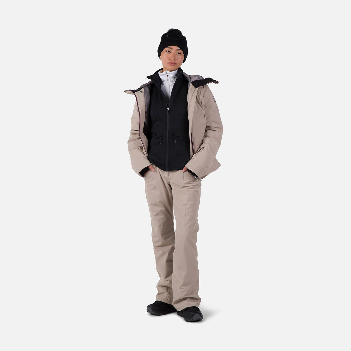 Jacheta dama Rossignol W BLACKSIDE FLEECE FZ Black