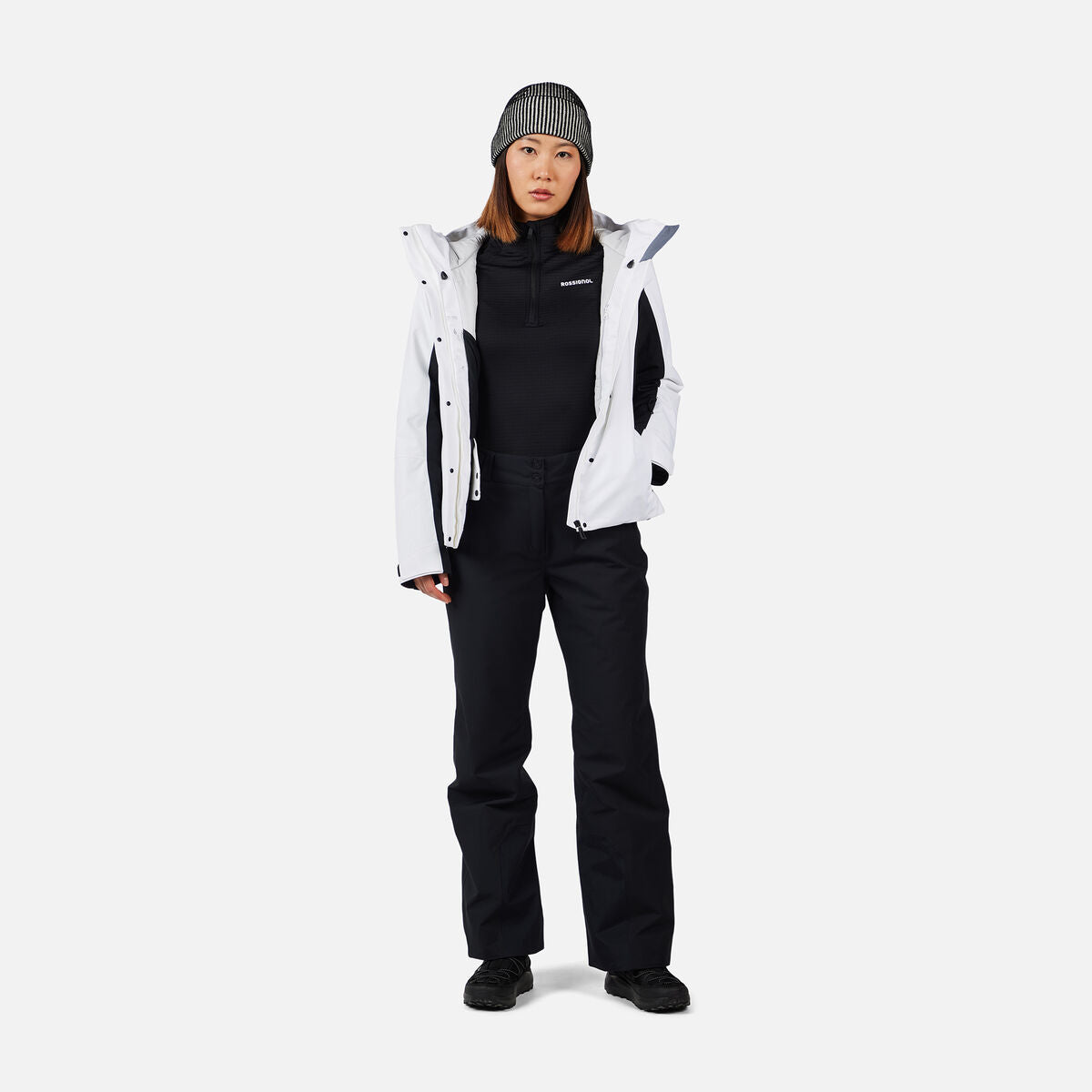Bluza dama Rossignol W blackside mix hz fleece Black