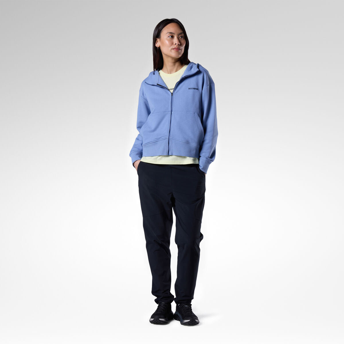Bluza dama Rossignol W LOGO FZH - Stonewash