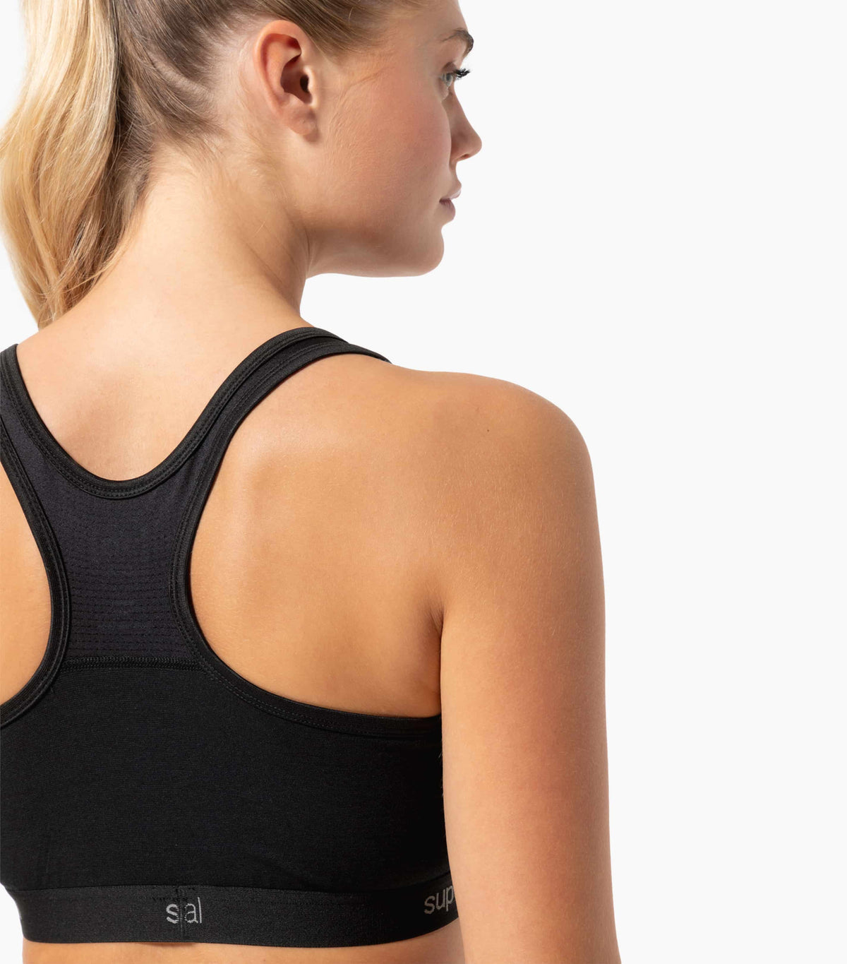 Bustiera dama SN Super.Natural W TUNDRA220 SEMPLICE BRA Jet Black