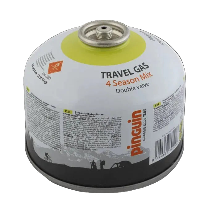 Pinguin Travel Gas – Butelie Gaz EN417 230g (4 Sezoane)