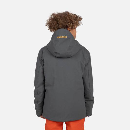 Geaca schi copii Rossignol JR STRAWPILE Onyx Grey