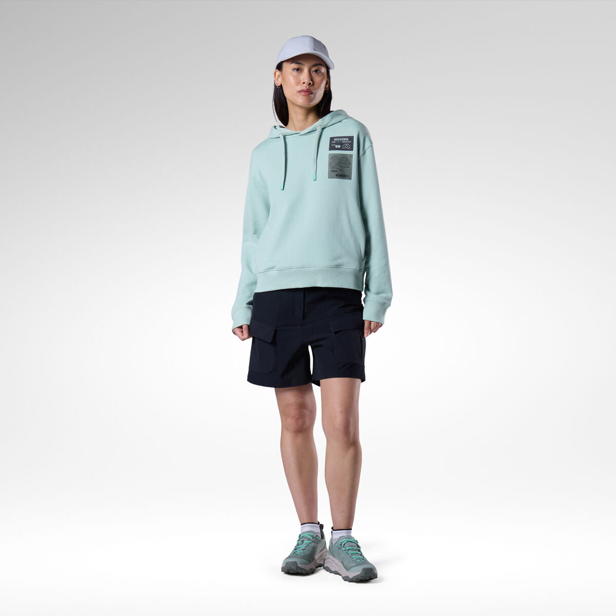 Hanorac dama Rossignol W WATERFALL Hoodie - Silt Green