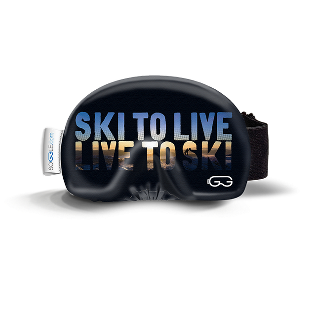 Husa ochelari SOGGLE text live to ski