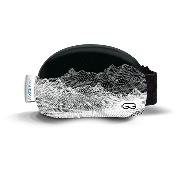 Husa ochelari SOGGLE structure digital mountain grey white