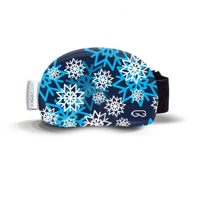 Husa ochelari SOGGLE snowflakes blue