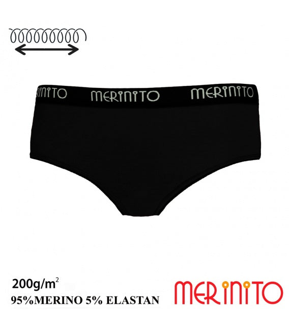 Lenjerie dama Merinito Hipster 200g 95% lana merinos 5% elastan