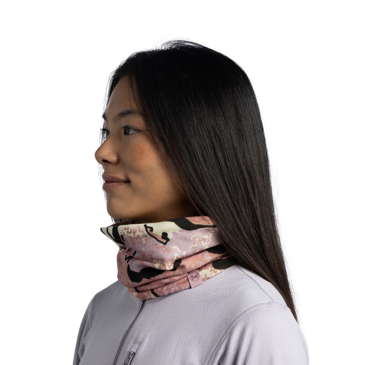 Heavy Weight merino wool digital prints HALLY LILAC ICE