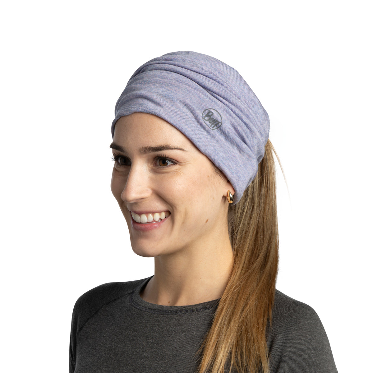 Mid Weight merino wool MELANGE IRIS