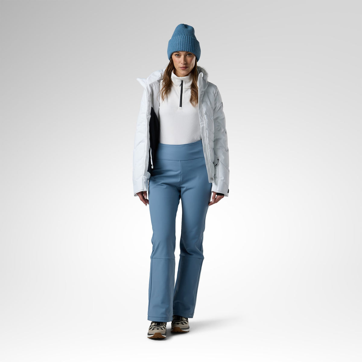 Pantaloni schi dama Rossignol SKI softshell - Windward blue