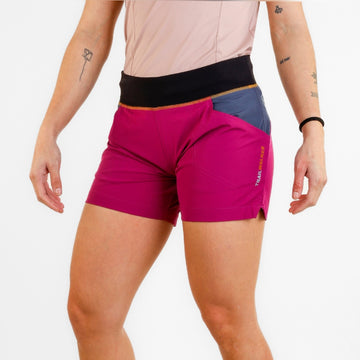 Pantaloni scurți femei SpherePro Jessi 2 in 1 dalia/gris