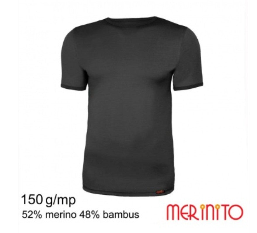 Merinito – Tricou Bărbați Merino 52% + Bambus 48% 150g