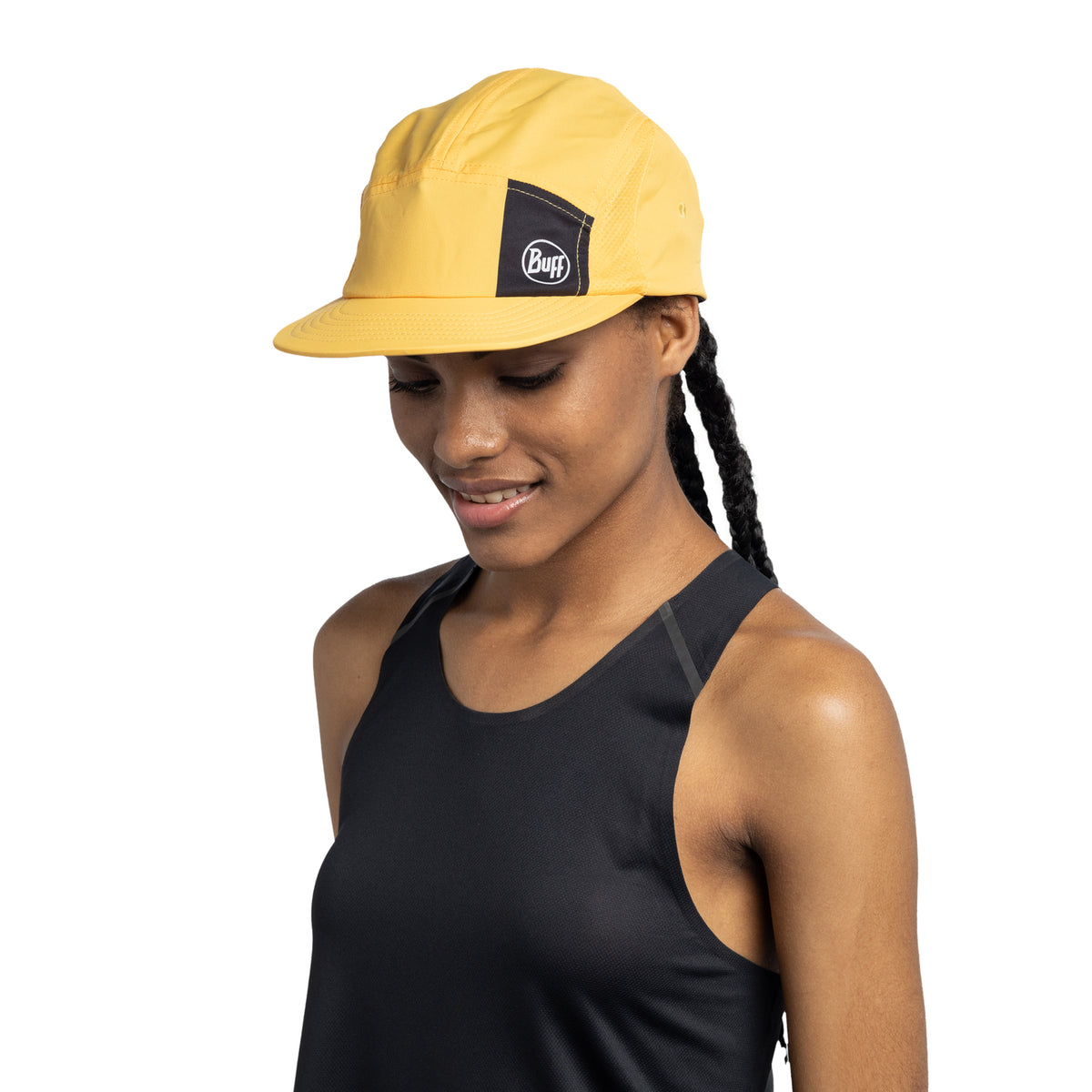 Sapca unisex Buff 5 PANEL GO LOGO YELLOW