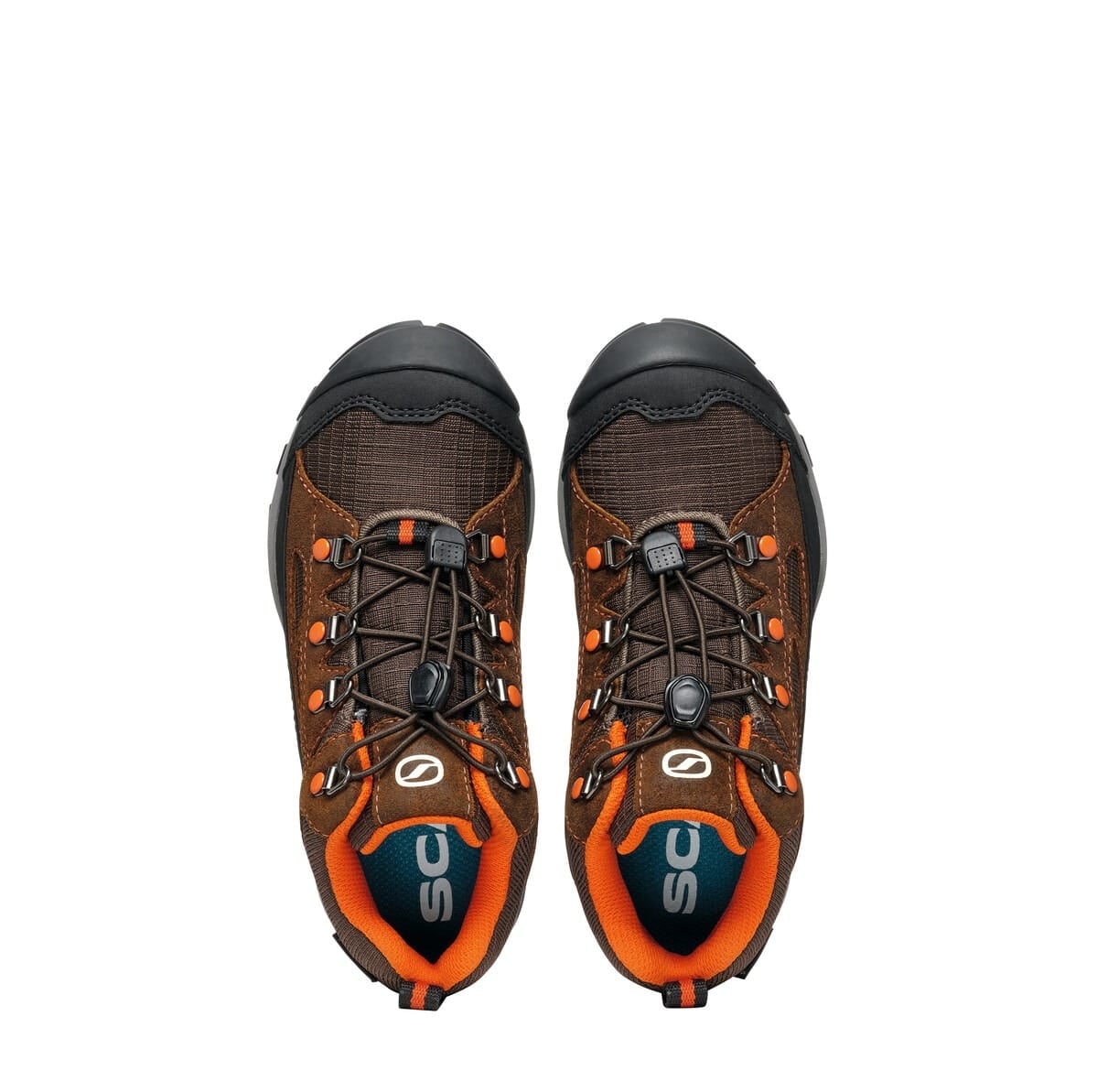 Scarpa Neutron Mid S Kid Gore-Tex Dark Brown Orange Ghete Drumetie Copii