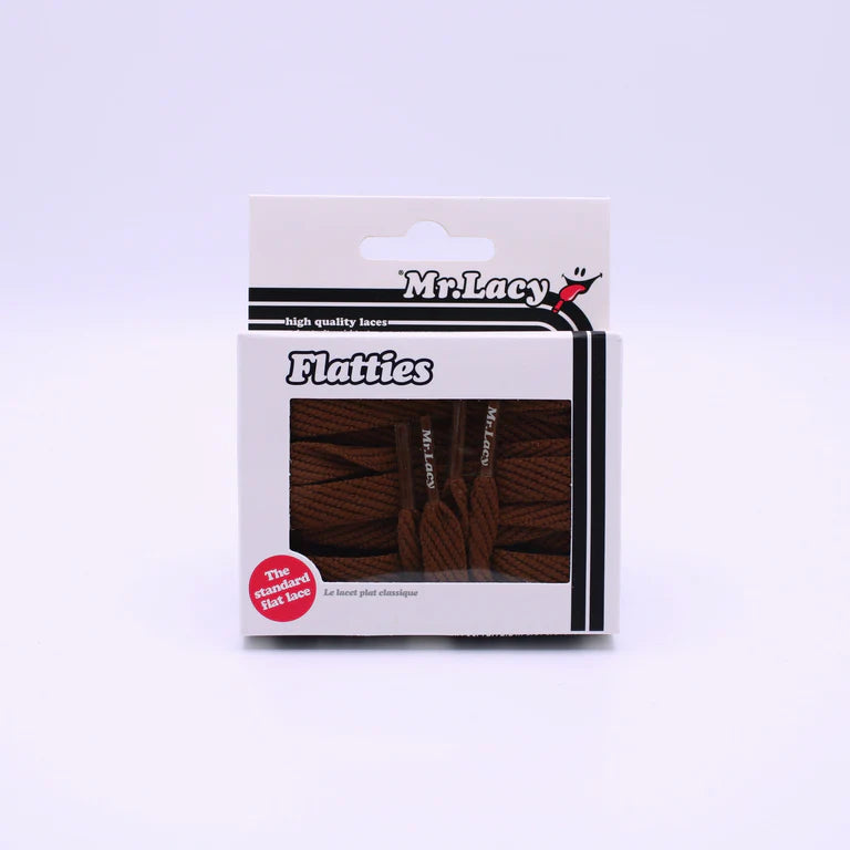 Sireturi Mr. Lacy FLATTIES Brown 130CM