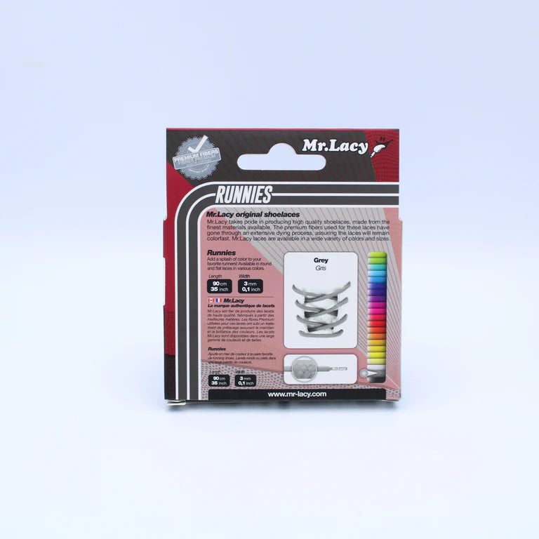 Sireturi Mr. Lacy RUNNIES ROUND 90CM Grey