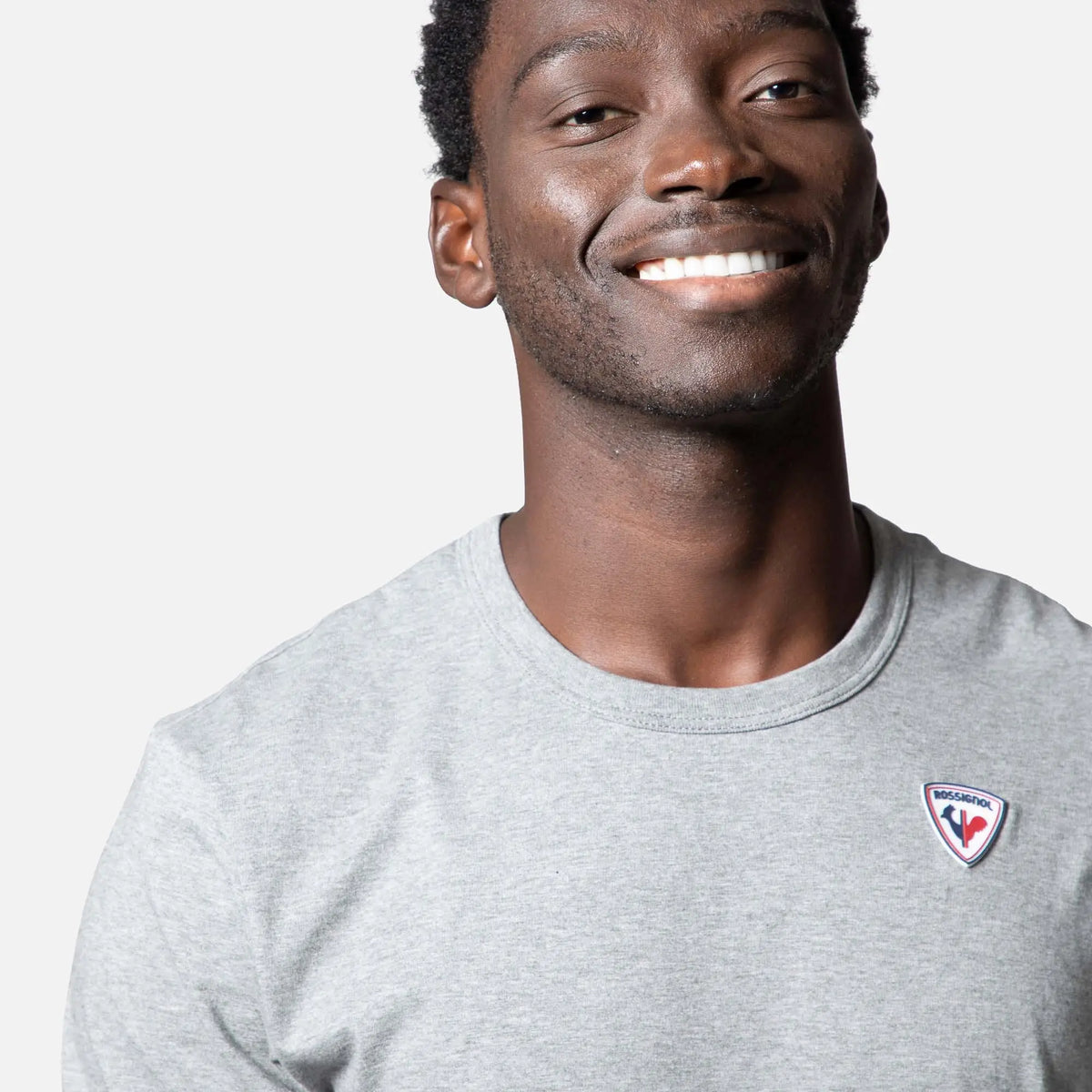 Tricou barbati Rossignol LOGO PLAIN Heather grey