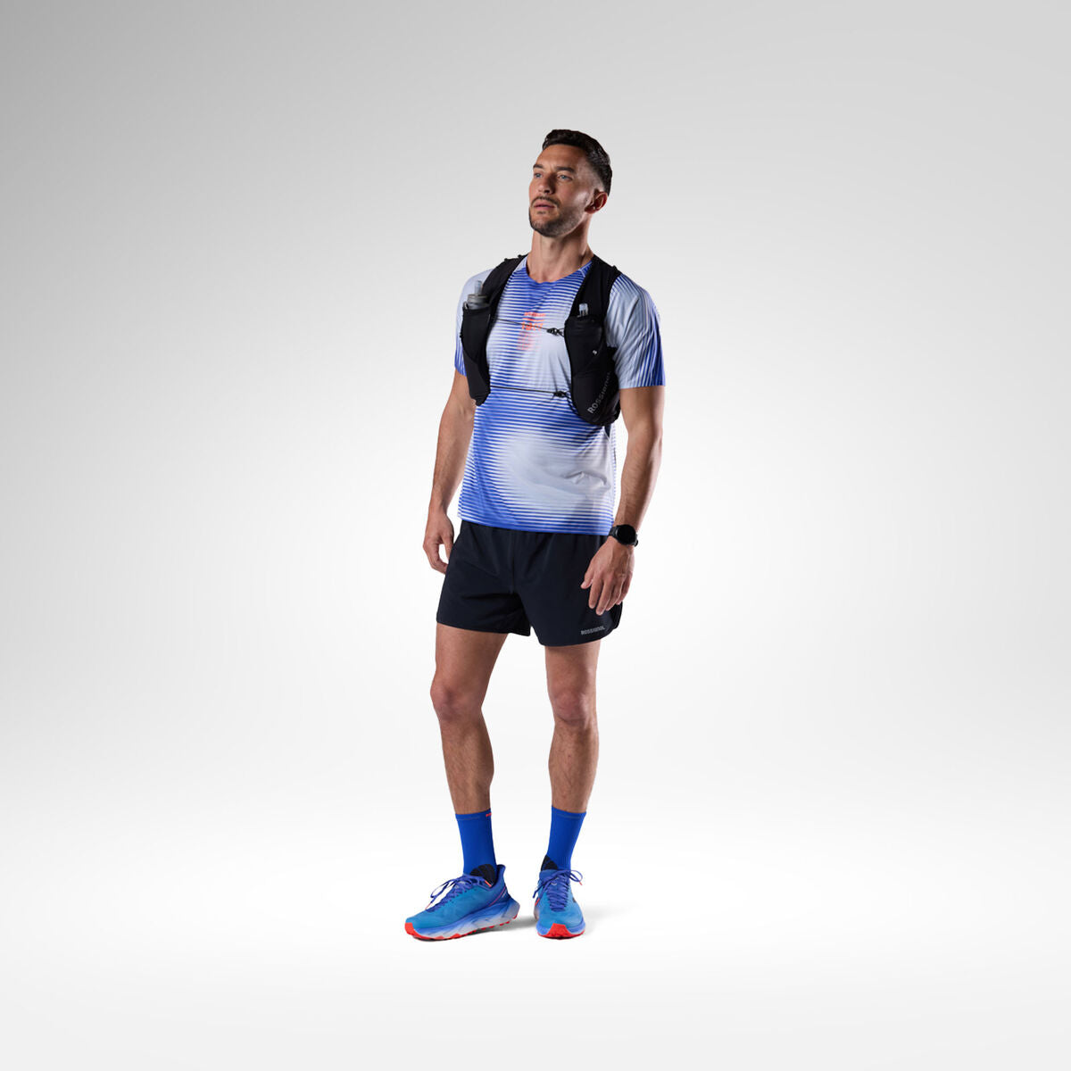 Tricou barbati Rossignol M SAPA ULTRA - Dazzle Blue Line Fogg
