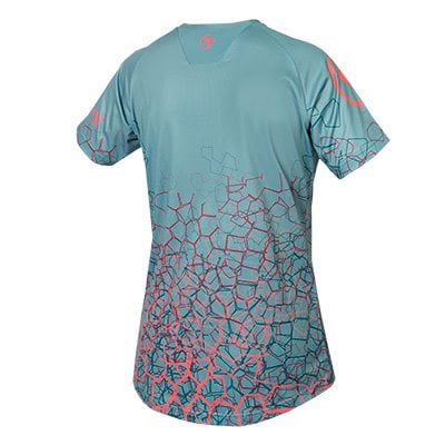 Tricou ciclism femei Endura SINGLE TRACK PRINT T LTD Blue