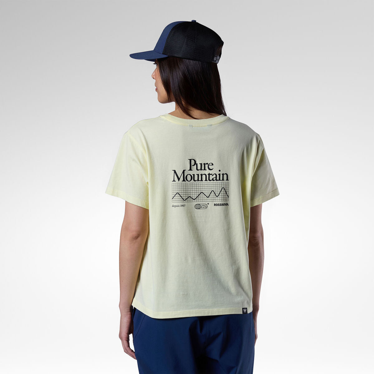 Tricou dama Rossignol W GRAPHIC WATERFALL - Wax Yellow