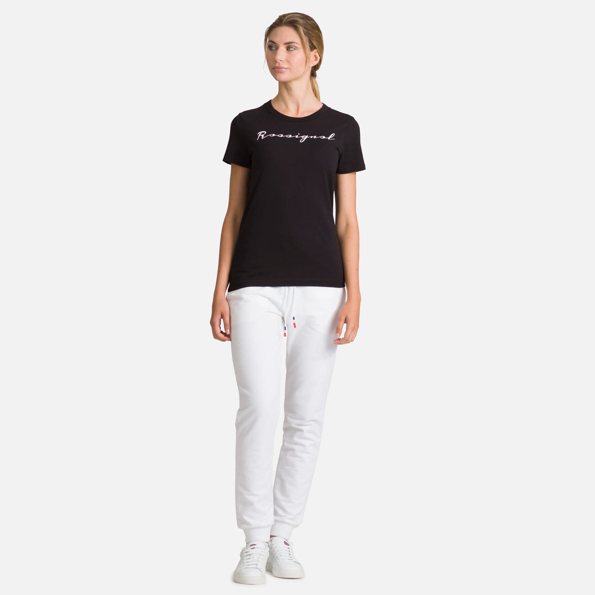 Tricou dama Rossignol W LOGO ROSSI TEE Black
