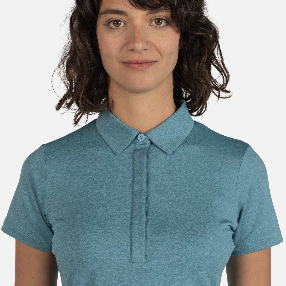 Tricou polo dama Rossignol W CLOUDREST - Onyx grey
