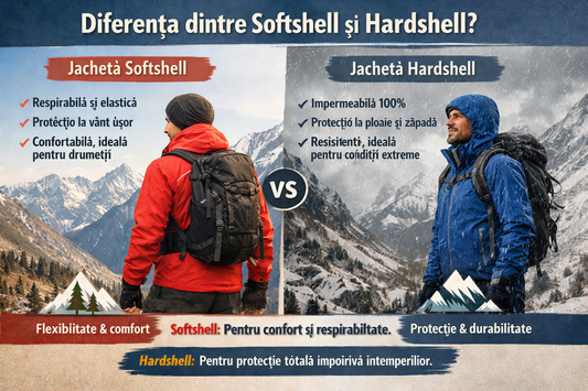 Diferența dintre jachetele softshell și hardshell