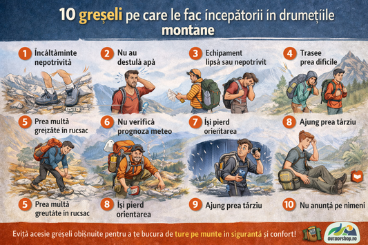 10 greșeli pe care le fac începătorii în drumețiile montane