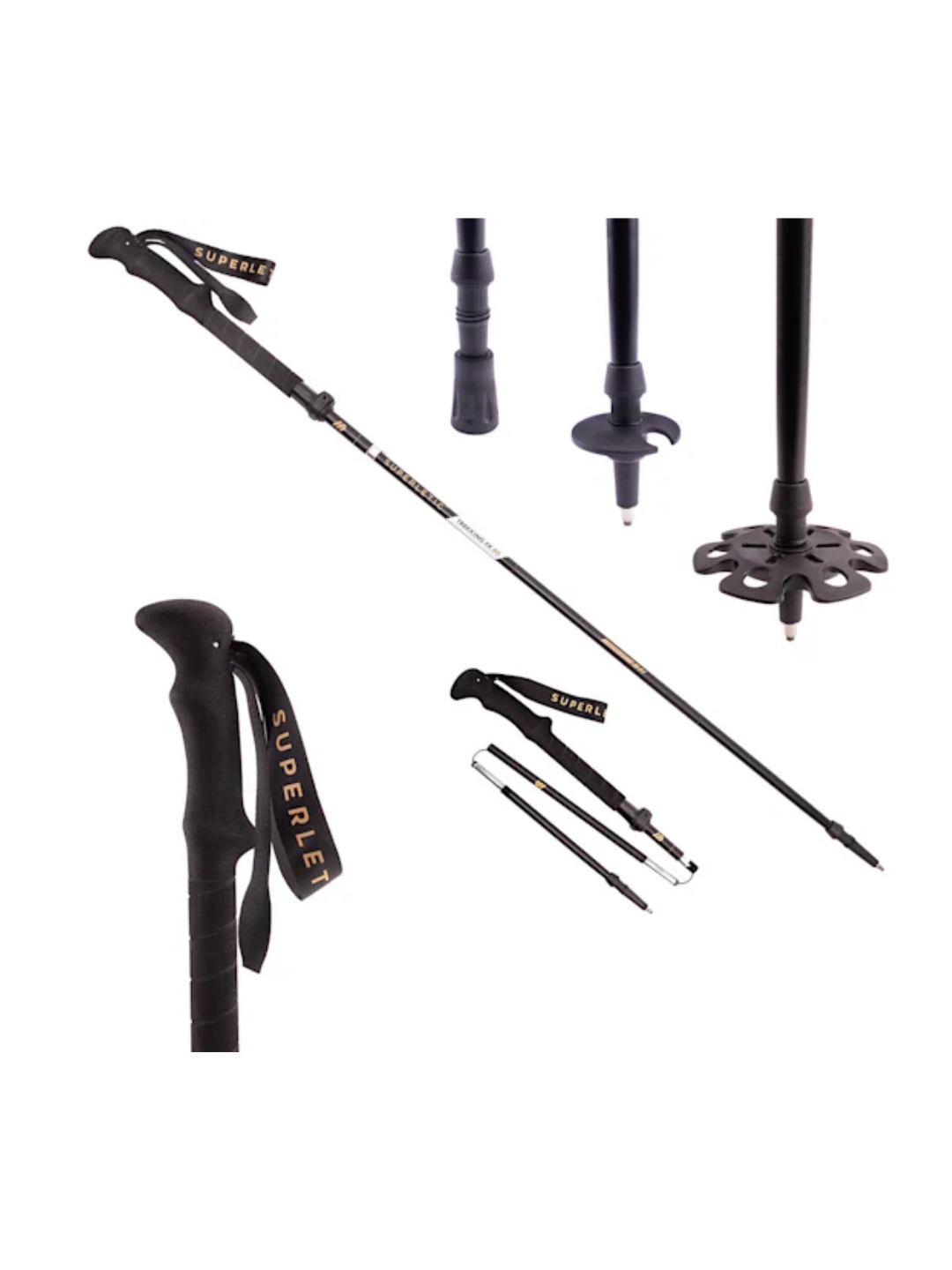 Bete pliabile ultra usoare 100 - 130 cm Irun TX trekking/hiking/running