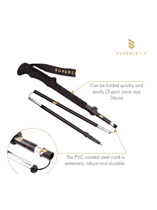 Bete pliabile ultra usoare 100 - 130 cm Irun TX trekking/hiking/running