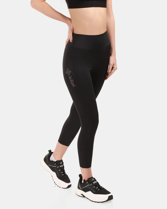 Kilpi Rivian – Colanți Fitness 7/8 Femei Black Opti-Dry