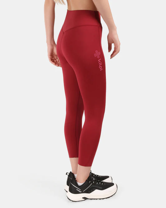 Kilpi Rivian – Colanți Fitness 7/8 Femei Dark Red Opti-Dry