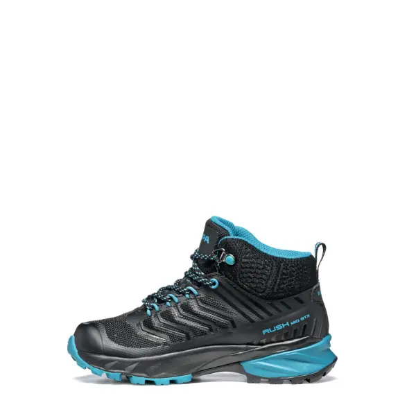 Scarpa Rush Mid Kid Gore-Tex Black Ottanio Ghete Drumetie Copii