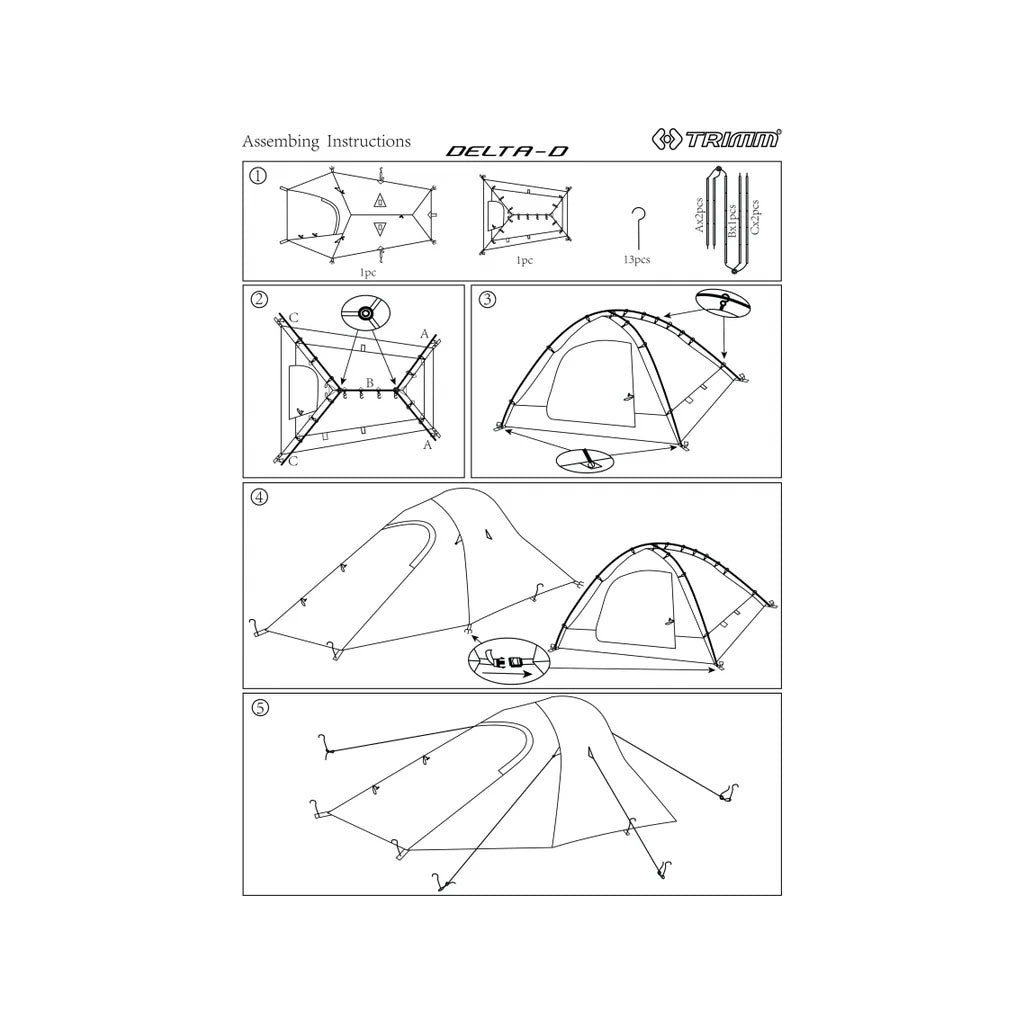 Trimm Delta D Cort 2 Persoane