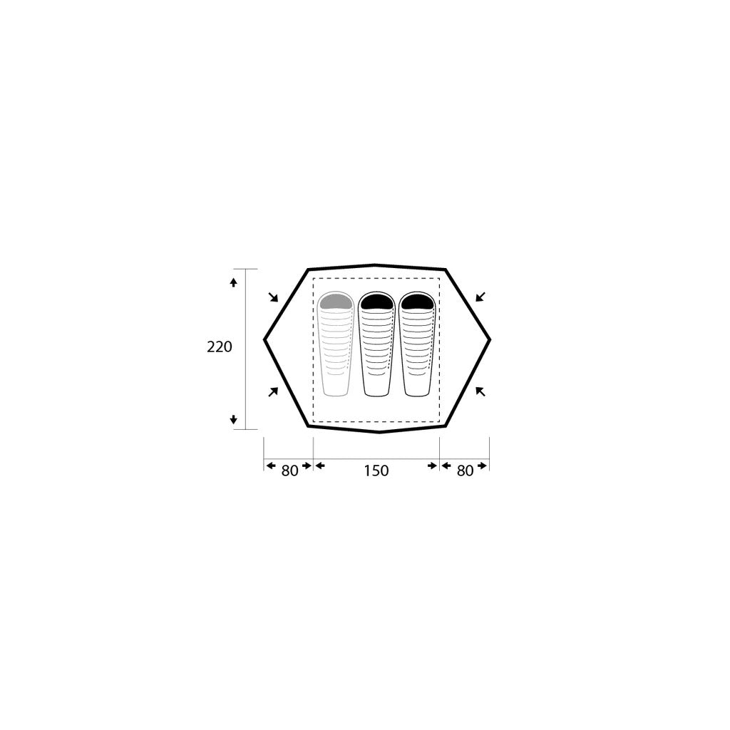 Trimm Frontier D Cort 2-3 Persoane