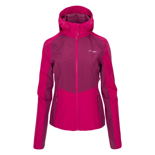 Softshell Femei ELBRUS ENVISAT Pink/Granita – Jachetă Tehnică 3L imperm. 10 000 mm, resp. 5 000 g/m²