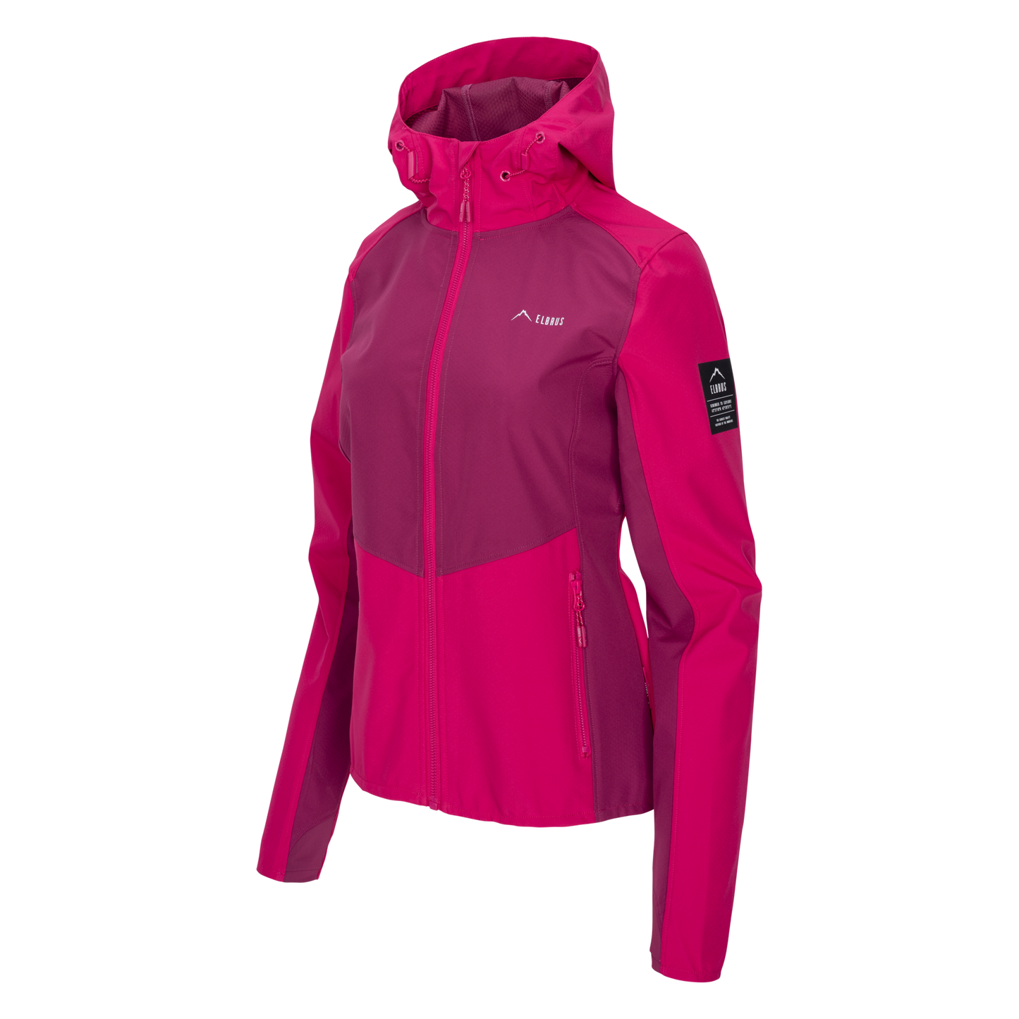Softshell Femei ELBRUS ENVISAT Pink/Granita – Jachetă Tehnică 3L imperm. 10 000 mm, resp. 5 000 g/m²