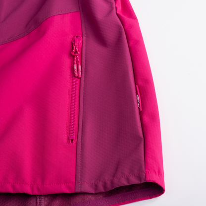 Softshell Femei ELBRUS ENVISAT Pink/Granita – Jachetă Tehnică 3L imperm. 10 000 mm, resp. 5 000 g/m²