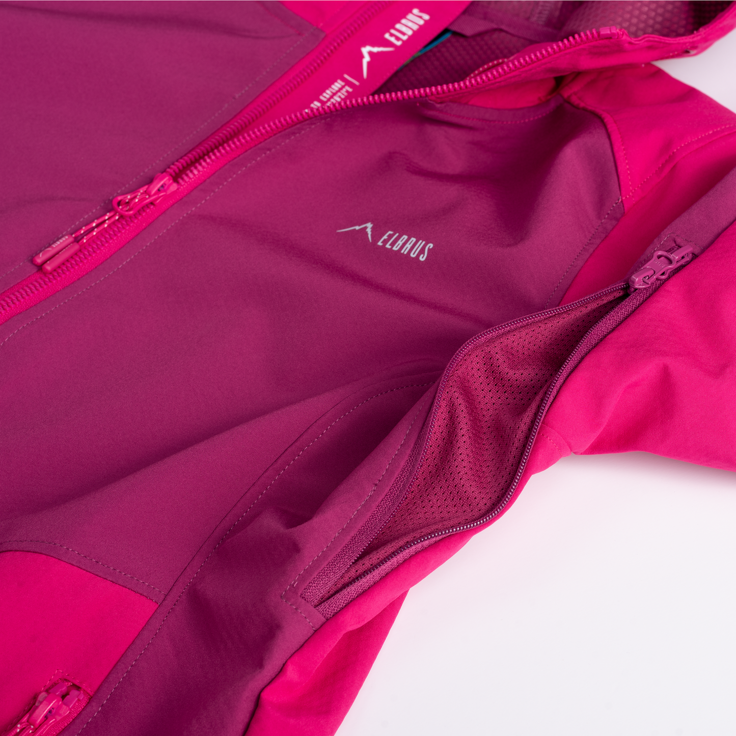 Softshell Femei ELBRUS ENVISAT Pink/Granita – Jachetă Tehnică 3L imperm. 10 000 mm, resp. 5 000 g/m²