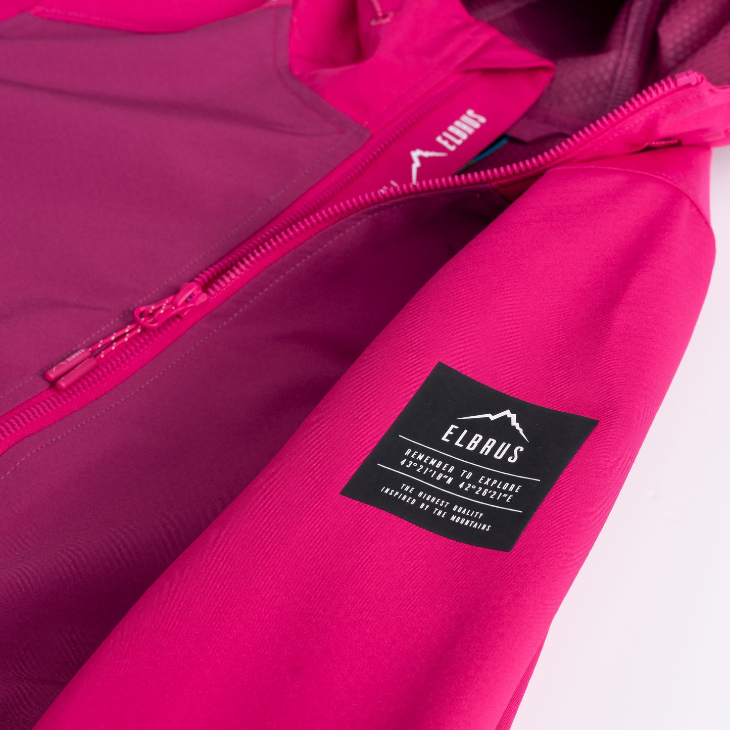 Softshell Femei ELBRUS ENVISAT Pink/Granita – Jachetă Tehnică 3L imperm. 10 000 mm, resp. 5 000 g/m²