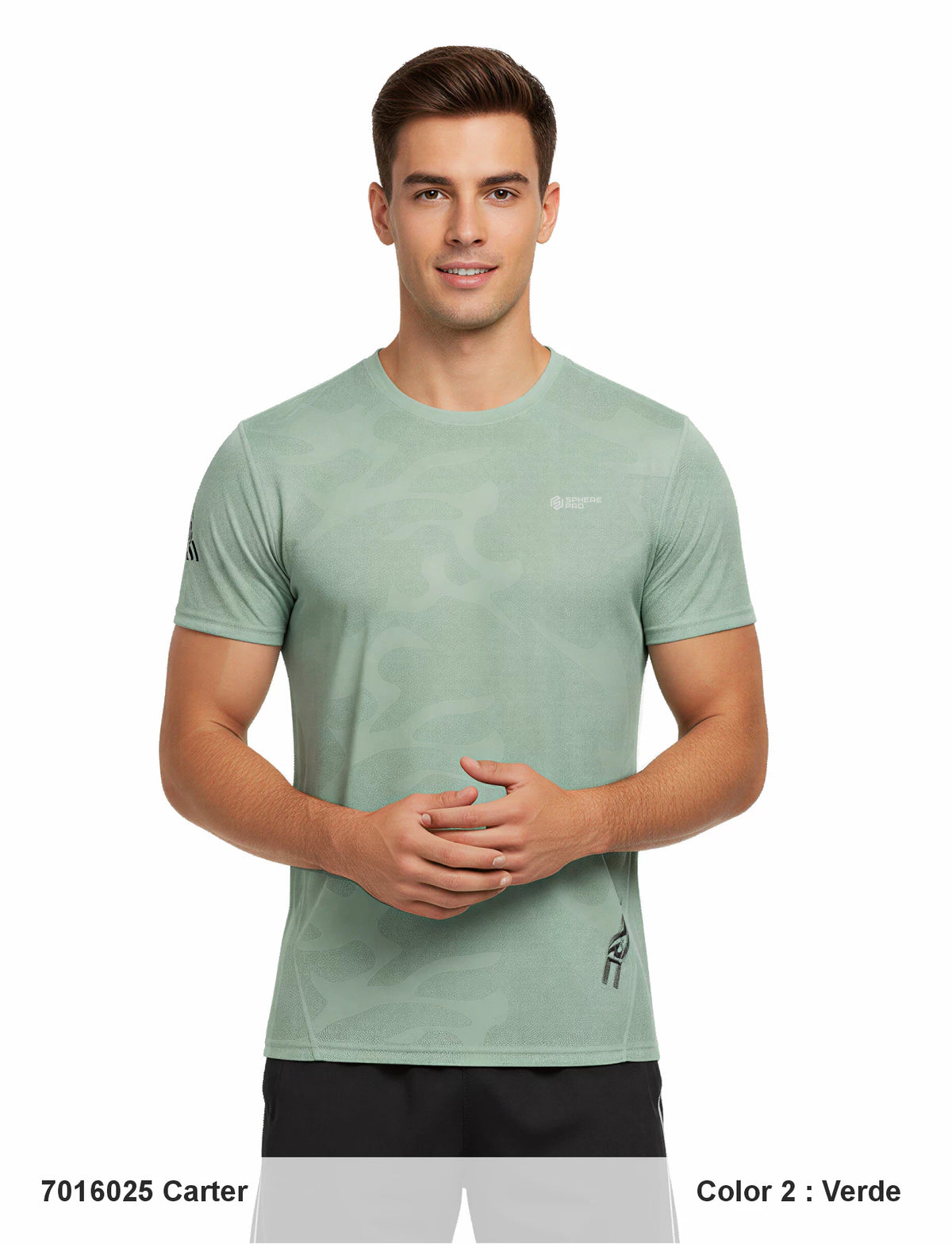 Tricou tehnic pentru barbati Sphere Pro Carter Verde