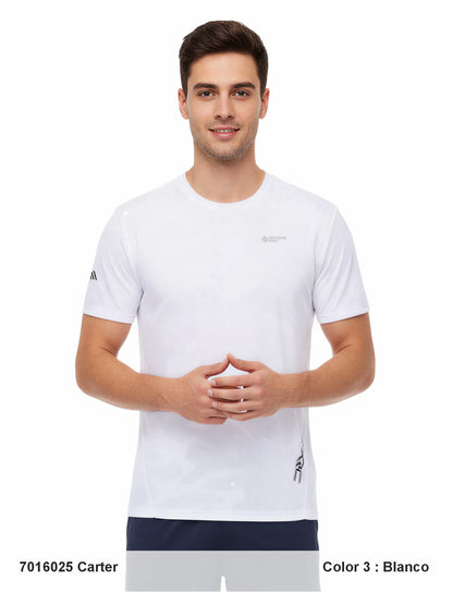 Tricou tehnic pentru barbati Sphere Pro Carter Bianco